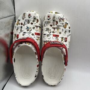 Peanuts x Crocs Snoopy Charlie Brown Clogs Limited Jibbitz Shoes M9 W11 Unisex